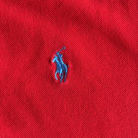 Polo Ralph Lauren Classic Piqué Slim Fit Polo Shirt in Red - Picture 4 of 8